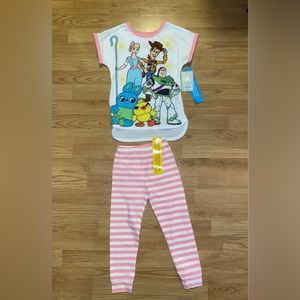 Girls Toy Story Pajamas Size 5 New